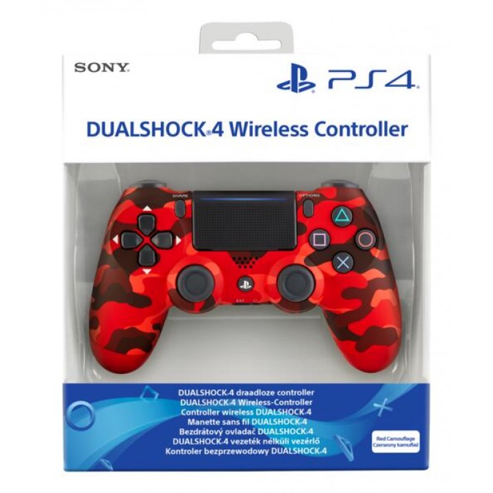 Dualshock 4 v2 RED CAMOUFLAGE Красный Камуфляж