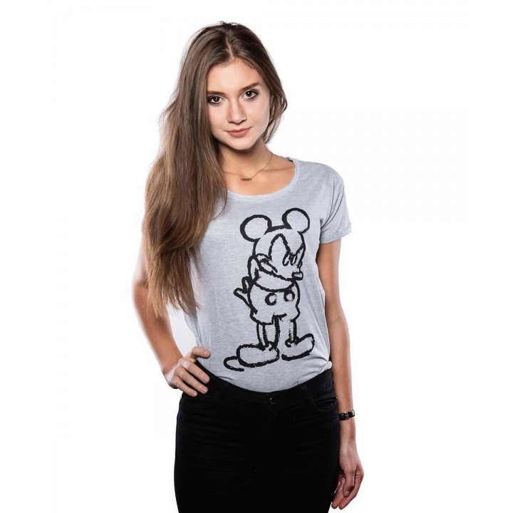 Disney Angry Mickey футболка женская - L
