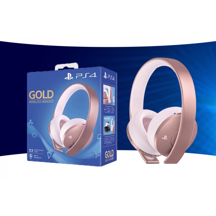 PS4 Беспроводные наушники Rose Gold new