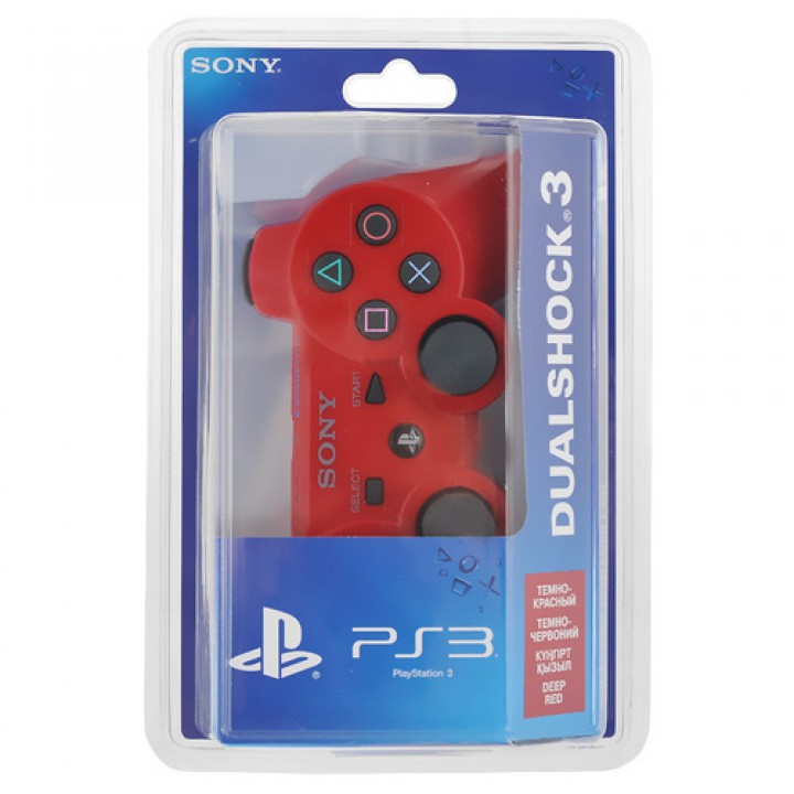 Джойстик игровой PS 3 Controller Wireless Dual Shock bluetooth red