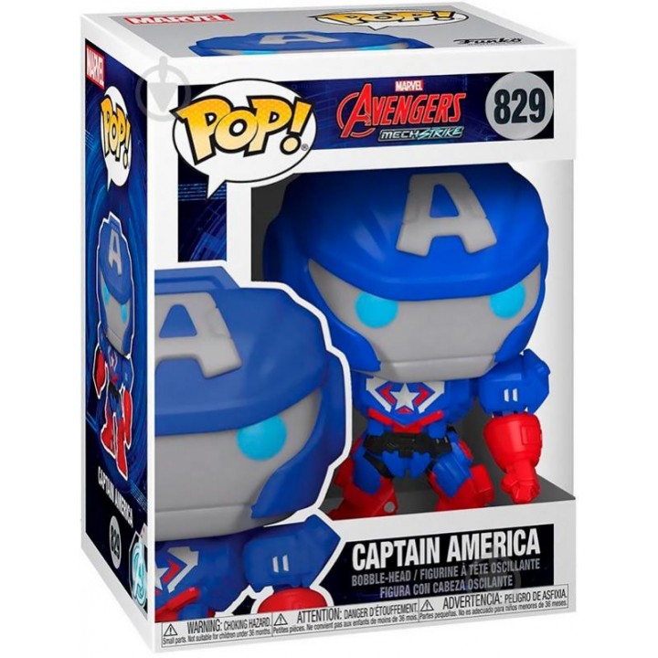 Фигурка Funko POP! Bobble: Marvel  Avengers MechStrike Captain America