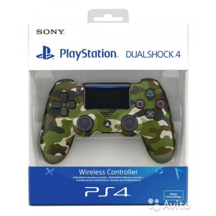 Dualshock 4 v2 Green Camouflage Зеленый камуфляж