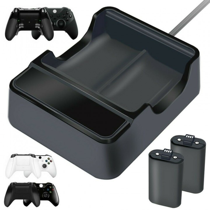 Twin charging dock station + 2 Battery for Xbox