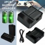 Twin charging dock station + 2 Battery for Xbox