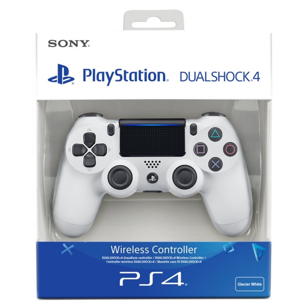 Sony dualshock 4 glacier white wireless on sale controller