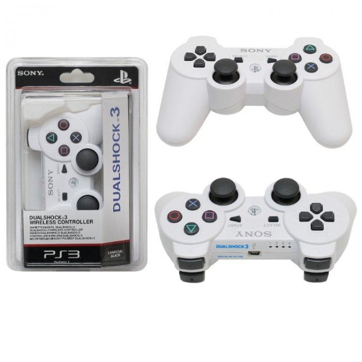 Джойстик игровой PS 3 Controller Wireless Dual Shock bluetooth white