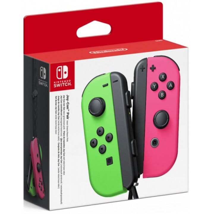 Аксессуар: NS: Набор 2 контроллера Joy-Con (неоновый зеленый / неоновый розовый)