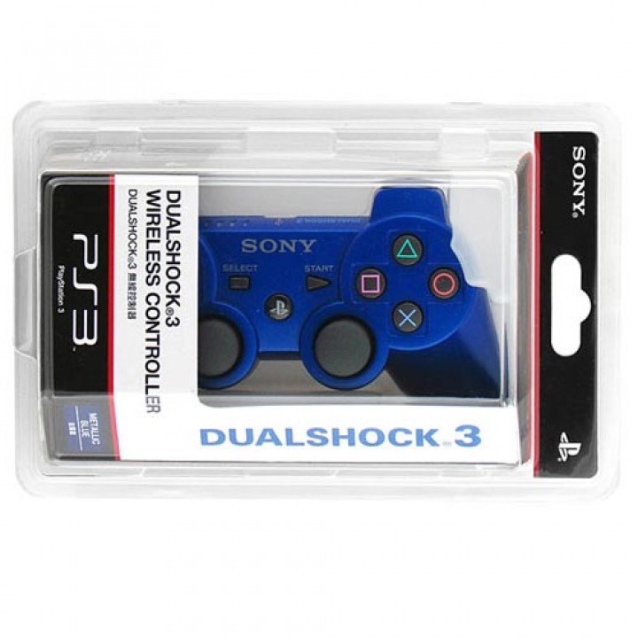 Джойстик игровой PS 3 Controller Wireless Dual Shock bluetooth blue