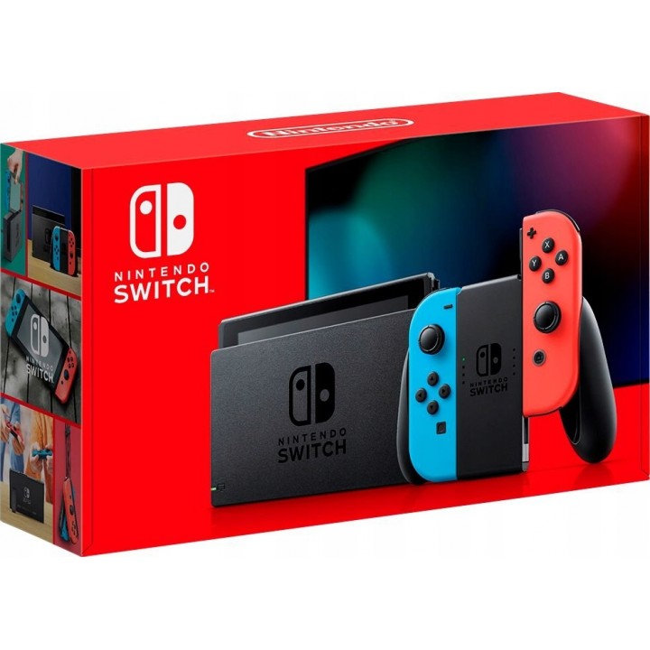 Игровая приставка Nintendo Switch rev.2 32 ГБ Red and Blue