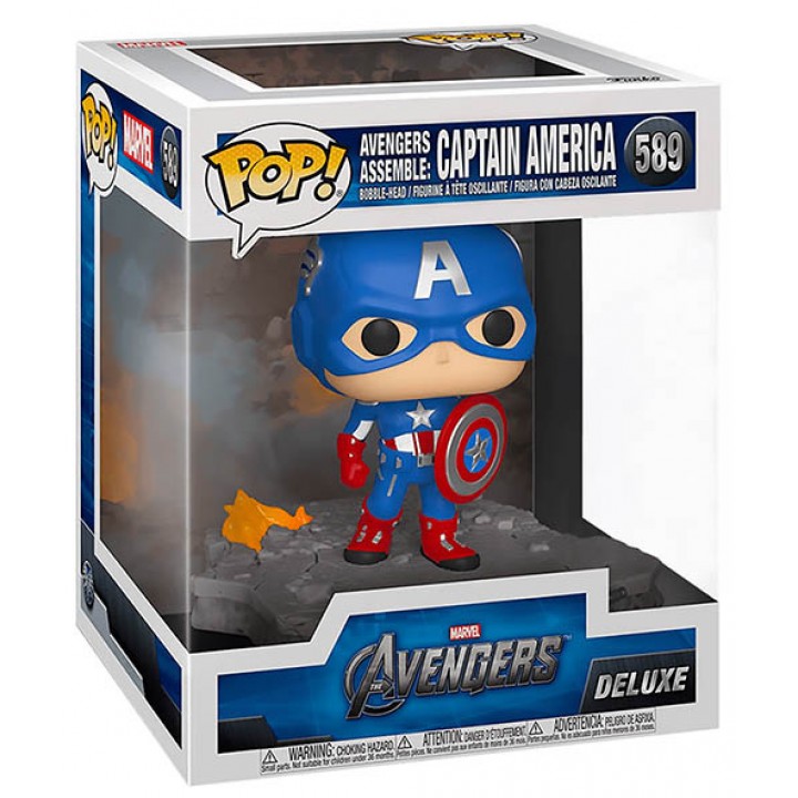 Фигурка Funko POP! Bobble: Deluxe: Avengers: Captain America (Assemble)