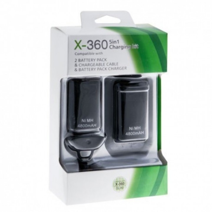 Xbox 360 Набор 5in1 Play&Charge Kit Black